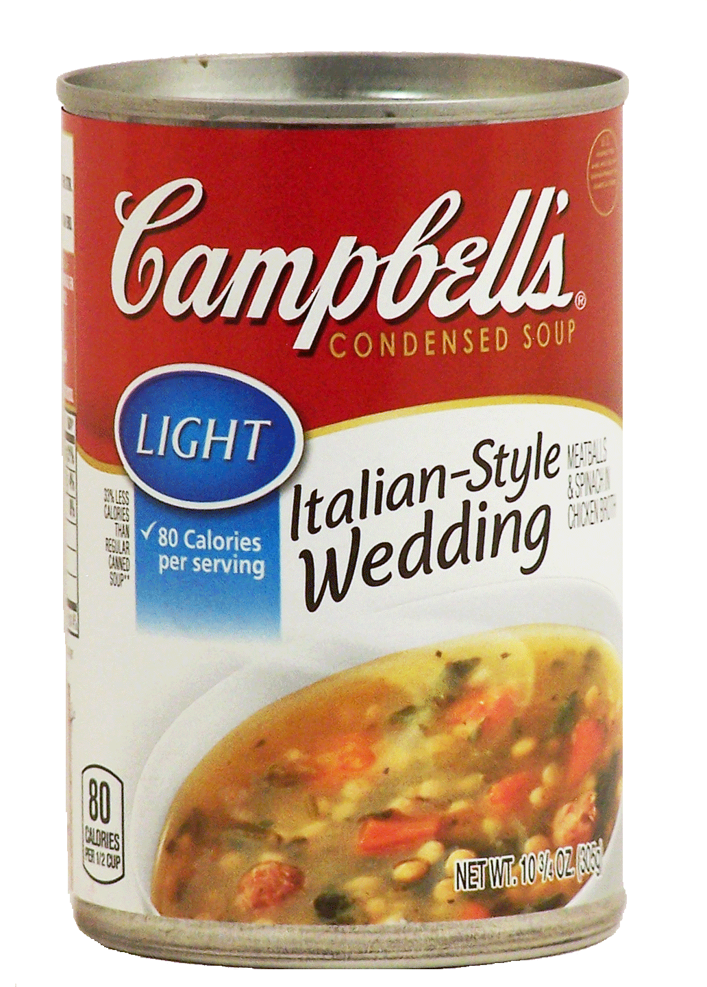 Campbell's&nbsp;&nbsp;italian-style wedding condensed soup, meatballs and spinach in chicken broth Full-Size Picture